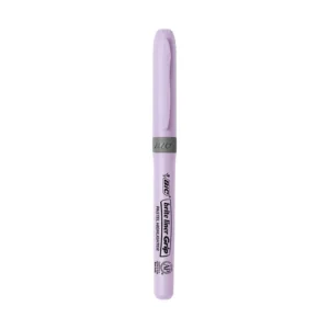 BIC Brite Liner Grip Pastel Highlighters, Assorted Pastel Colors, Rubber Grip highlighter, 6 Count